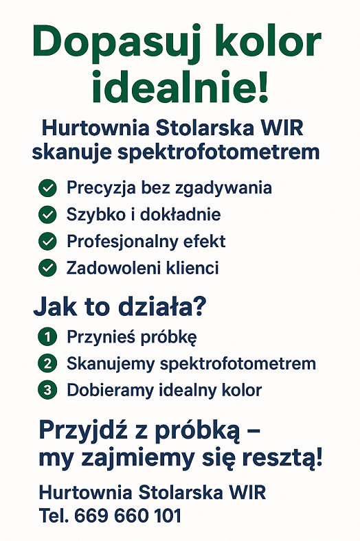 Dopasowanie kolorów spektrofotometrem