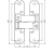 Zawias bezprzylgowy Anselmi AN140 3D - ISTAR 505 biały